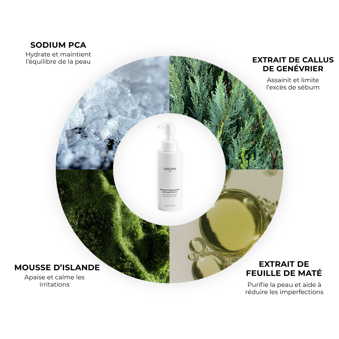 Nettoyant visage purifiant anti-imperfections